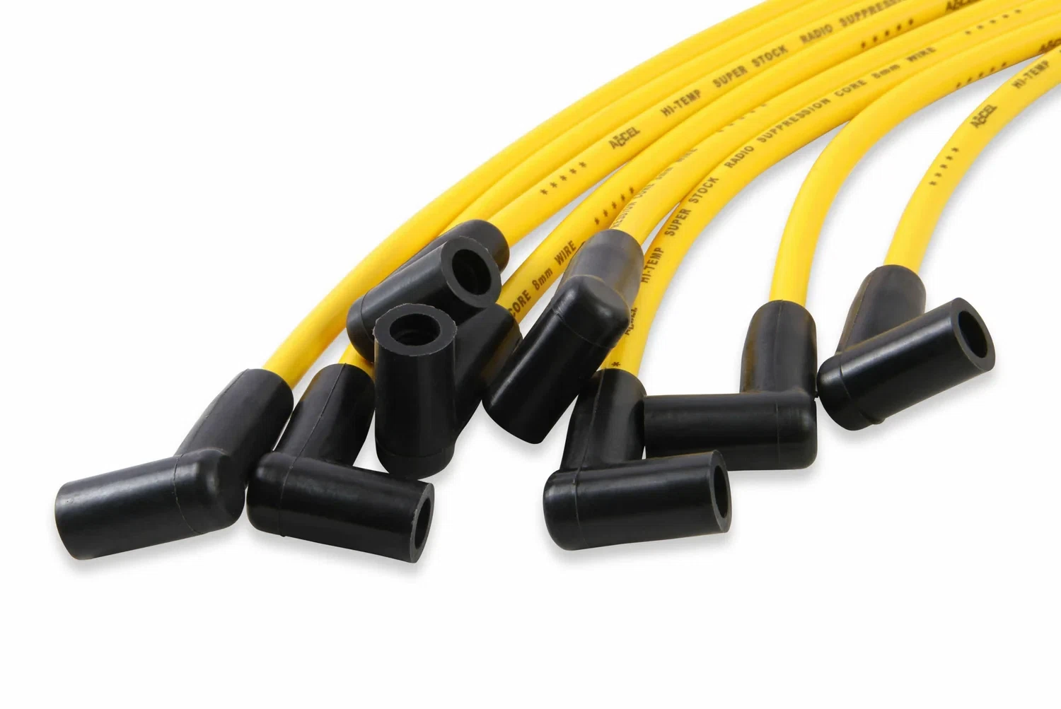 Spark Plug Wire Set - Super Stock Graphite Core 8mm -Chevy _ GMC 454-Yellow-4071